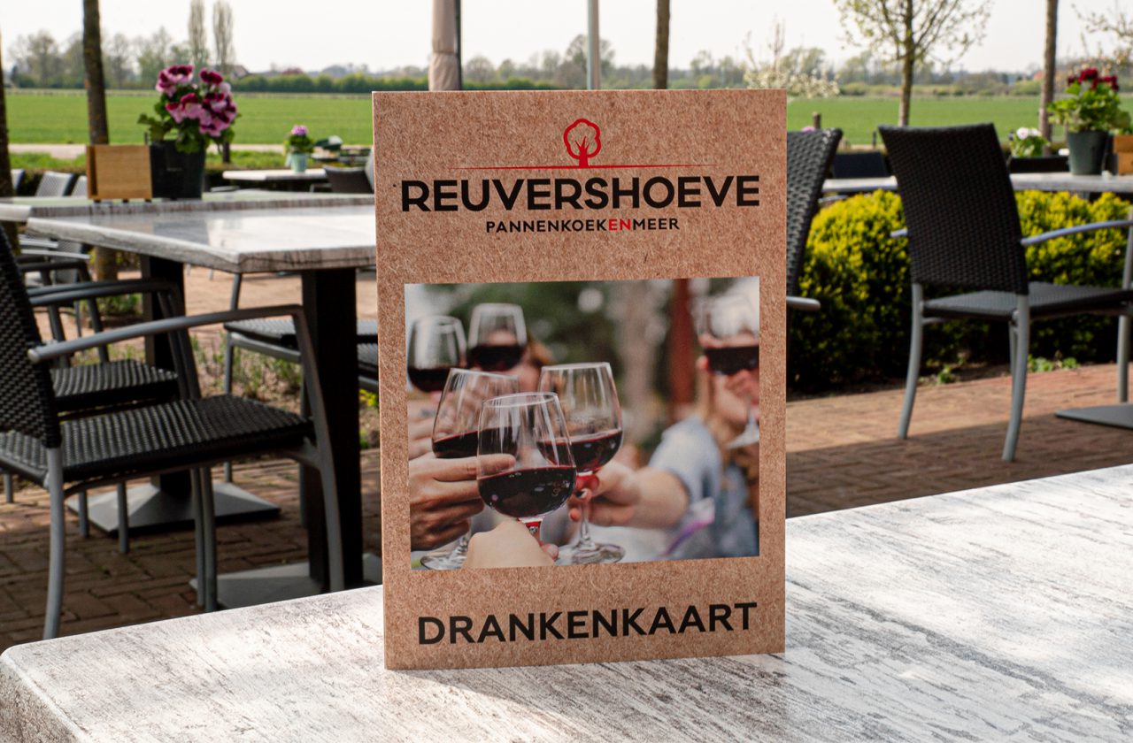 Reuvershoeve – Vormgeving & Drukwerk: Drankenkaart