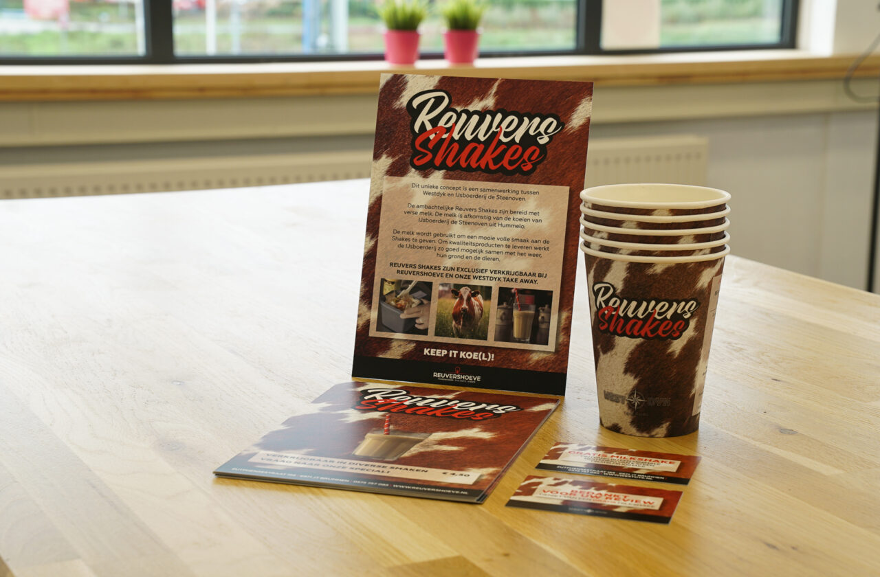 Reuvershoeve – Campagne, Vormgeving & Drukwerk: Reuvers Shakes